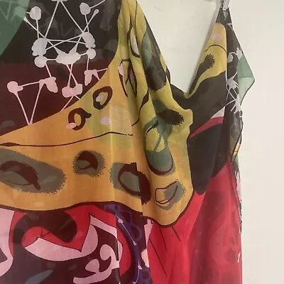 Desigual Large Rectangle Scarf /shawl.  Multicoloured Polyester New W/o Tags • $30