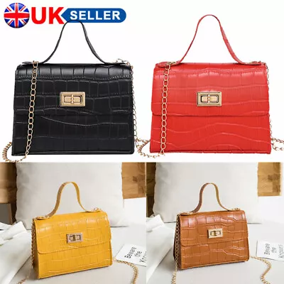 £6.49 • Buy Women Girls Quilted Chain Strap Bag Party Wedding Shoulder Bag Crossbody Handbag