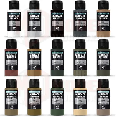 Vallejo Surface Primers 60ml Acrylic Model Air Brush Spray - Choose Your Colour • £10.08
