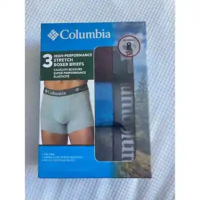 Columbia Men's High Performance Poly Stretch Boxer Briefs - 3pk • $17