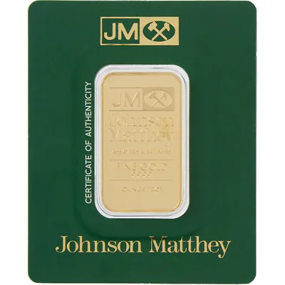 1 Oz Gold Bar Johnson Matthey 999.9 Fine In New Sealed Assay • $2480.14