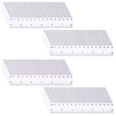 AIEX 40pcs 6inch Inch Ruler Small Transparent Ruler Plastic Mini Rulers Bulk ... • $19.99