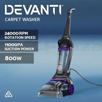 Devanti Carpet Washer Handheld Vacuum Cleaner Sweeper Wet Twin Water Tank 800W • $135.95