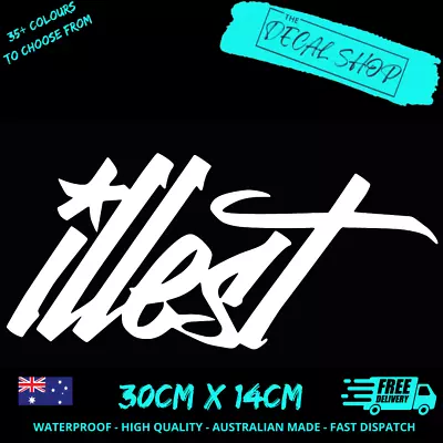 $9 • Buy ILLEST Decal Sticker Large JDM Car Window Vinyl Drift Turbo Racing Spoon Hoon 