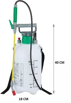 Garden Sprayer Pressure Hand Pump Action With Adjustable Nozzle Weed Insecticide • £10.99