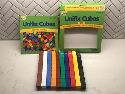 Unifix Interlock Cubes Didax Educational Resources 100 Pack 10 Colors Counting • £9.63
