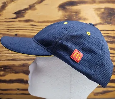 McDonalds Crew Hat Employee Work Fast Food Logo Apparel Snap Back Baseball Cap • $12.95