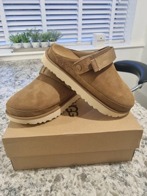 £139.99 • Buy BNWB UGG Goldenstar Clogs Sandals In Tan Size 7