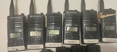 Lot Of 6 AS IS MOTOROLA RDU4160D TWO WAY RADIOS RU4160BKN9AA + 6 Unit Charger • $119.99