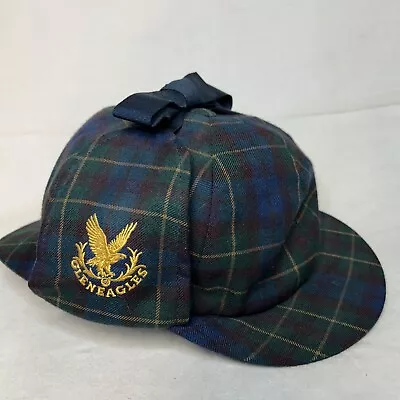 Vintage Gleneagles Brand Double Bill Plaid Golf Hat Cap Scottish One Size  • $13.95