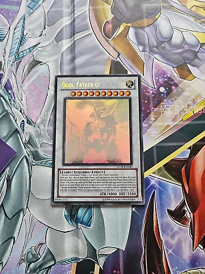 YUGIOH ODIN FATHER OF THE AESIR GHOST RARE Very Good Condition - Unl Edition • £30