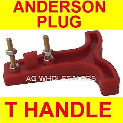 T HANDLE - ANDERSON PLUG CONNECTOR 50 AMP DUAL BATTERY 50a • $1.99