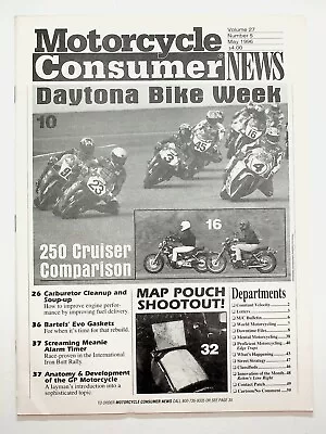 1996 May Motorcycle Consumer News Magazine Daytona Bike Week 250 Cruisers • £7.99