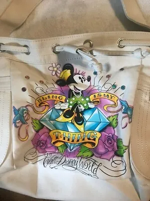 £24.74 • Buy Walt Disney World Minnie Mouse  Bling Is My Thing  White Purse - Bag Is In EUC!