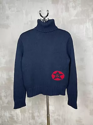Vintage Dolce & Gabbana D&G Star Wool Blend Turtleneck Sweater Men's Size 48 (M) • $185