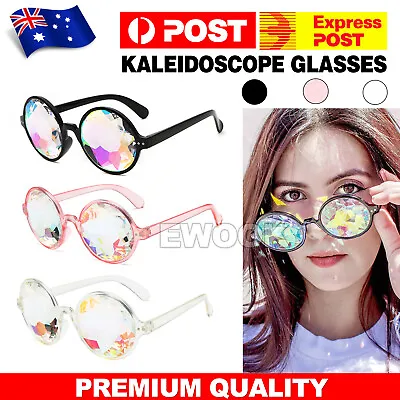 $7.95 • Buy Kaleidoscope Glasses Rave Festival EDM Sunglasses Diffracted Lens Party Show OZ