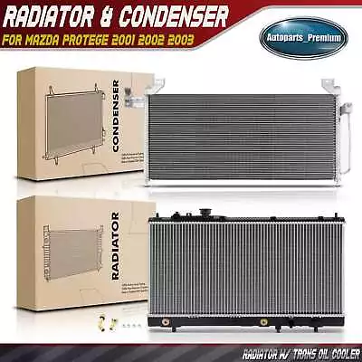 Radiator & AC Condenser Cooling Kit For Mazda Protege 2001 2002 2003 Automatic • $124.99