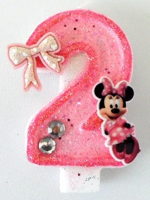 Minnie Mouse Birthday Candle. Mickey Mouse  Candle Cake Topper Cupcake Topper • $8.99