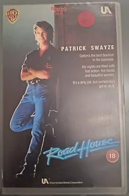 Road House Warner Bros 1st Release Big Box Ex Rental VHS Pre/Post Cert • £7