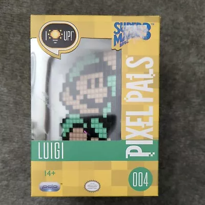 PDP Pixel Pals I Light Up #004 Super Mario Bros. 3 Luigi Action Figure • $33.88