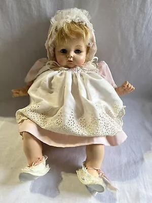 Vtg 1962 Madame Alexander  BABY McGUFFEY DOLL Blonde Original Dress No Crier • $39.95