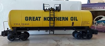 MTH Premier Great Northern Oil Single Done Tank Car 20-96017 G. N. Yellow • $34.99