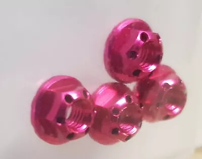 1/10 RC Car On Road Drift Realistic Wheel Nuts Pink Alloy • £4.99