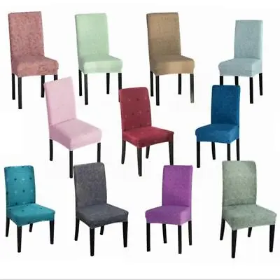$12.34 • Buy 4PCS Dining Stretch Chair Cover Seat Covers Washable Banquet Wedding Party Decor
