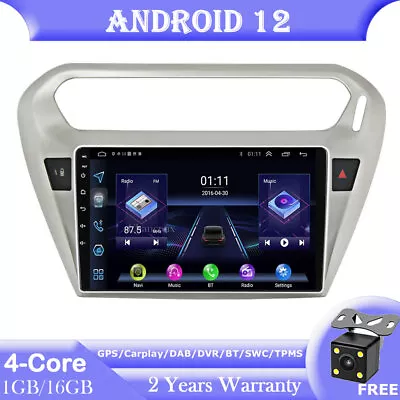 9 Android 12 Autoradio DAB GPS SAT Navi Stereo Carplay For Peugeot 301 2013-2016 • £189