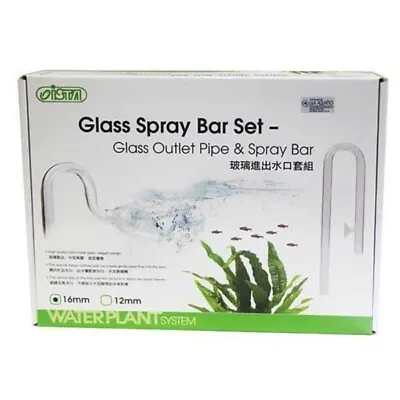 £29.99 • Buy Ista Glass Inflow And Outflow Lily Pipe Set Planted Aquarium CO2 Aquascape