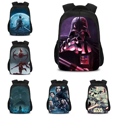 Star Wars Darth Vader Kids Backpacks Students School Bag Travel Bag Shoulder Bag • $28.49