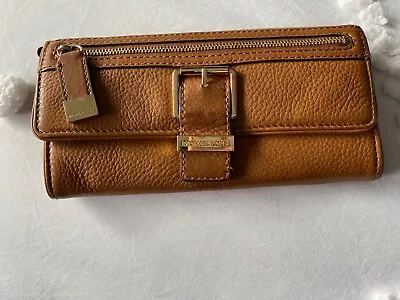 Michael Kors Camel Color Leather Wallet Women Pre-owned • $10