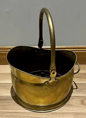 £24.99 • Buy Vintage Brass Fireside Coal Scuttle/bucket