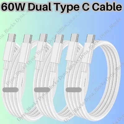 Super Fast 1M 2M 3M Type C To C Charger Cable For Samsung Galaxy A14 A34 A54 5G • £4.75