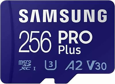 SAMSUNG 256GB PRO Plus MicroSDXC Memory Card   Adapter 180 MB S 4K UHD - Andro • $43.94