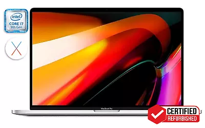 Apple MacBook Pro 16  I7-9750H 16GB RAM 512GB SSD Touch Bar Laptop A2141 • £489