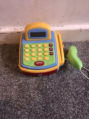 Kids Toy Till Cash Register With Scanner Real Calculator With Light And Sound • £5