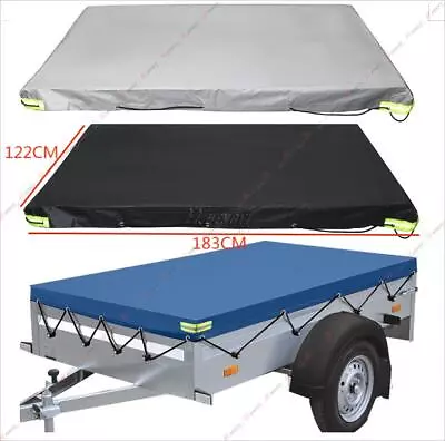 BOX TRAILER COVER ONLY Fits 6 X 4 Ft  Trailer Cover Travel Camper Car Protector • $116.59