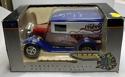 Miley Cyrus‘S Dad‘S Advertising ￼Die Cast Ford Model Bank Billy Ray Cyrus • $28