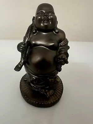 Laughing Buddha Statue Expertly Moulded In Resin Very Good Quality • £9.99