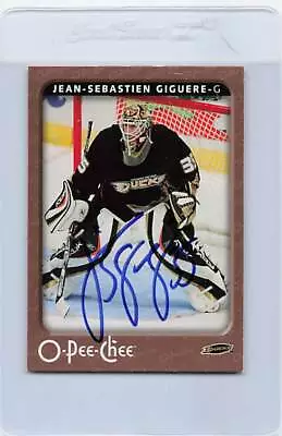 2006/07 OPC #17 Jean-Sebastien Giguere Ducks Signed Auto *H5360 • $5