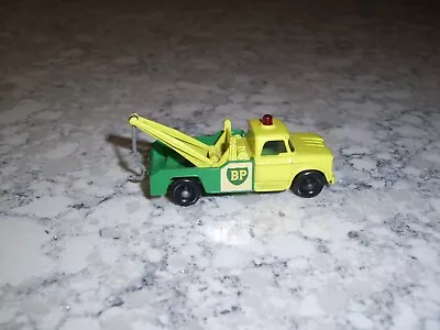 LESNEY MATCHBOX No. 13 BP DODGE WRECK TRUCK WITH HARD TO FIND GRAY TOW HOOK • $60