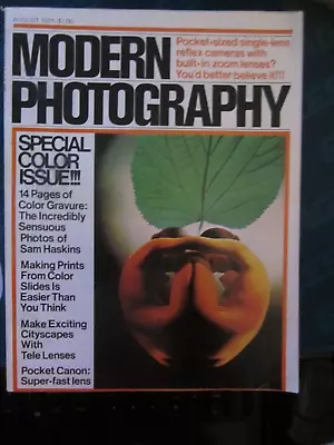 Modern Photography Magazine August 1975 Special Color Issue N • $14.99