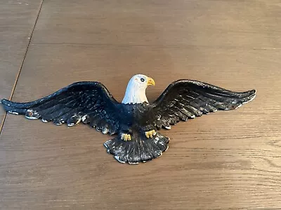 Vintage Metal Eagle Wall Hanging Patriotic 19  Wingspan Decor • $28