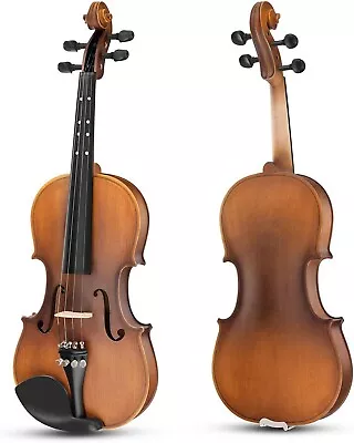 Eastar 1/2 Violin Set Half Size Fiddle EVA-3 Matte + Hard Case Shoulder Rest • $68