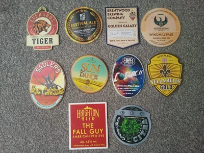 £8 • Buy 10 X Beer Pump Clips, All Flat, Fronts Only