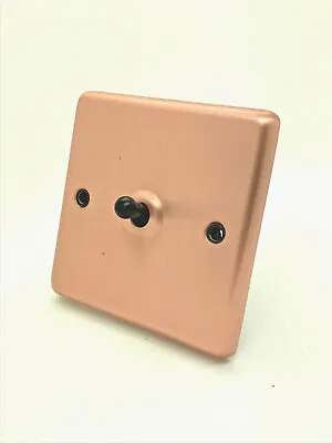 £18.40 • Buy Brushed Matt Satin Copper Plug Sockets Light Switches Dimmers - Whole Range B
