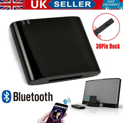 Bluetooth Music Receiver Audio Adapter For IPhone 30 Pin Bose Dock Speaker UK • £8.99