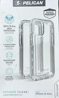 Pelican Voyager IPhone 12 Mini Case Military Grade Clear With Belt Clip • $9.25