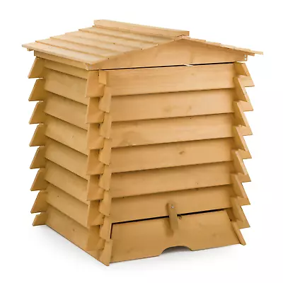 £73.95 • Buy Kct 300l Large Outdoor Wooden Compost Bin Garden Kitchen Waste Eco Composter